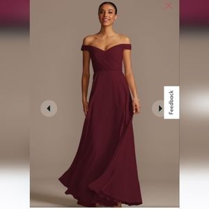 Wine Red Bridesmaid dress size 8